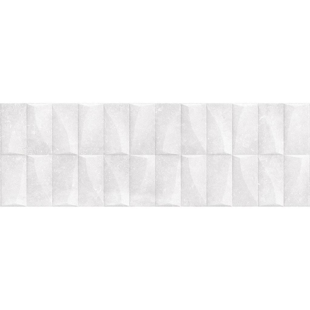 Grazioso Monument White 3D Ceramic Tile | Tile Club