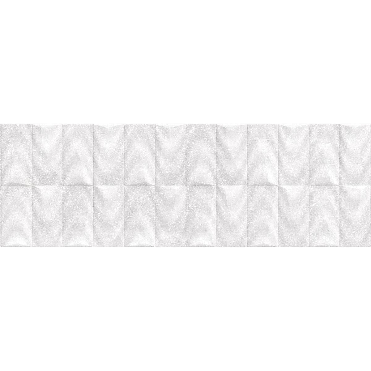 Grazioso Monument White 3D Ceramic Tile | Tile Club