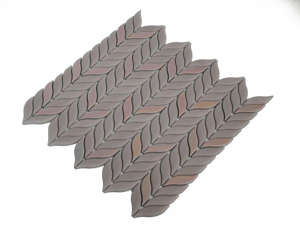  Green Recycled Glass Mosaic Tile Sheet Tile Club