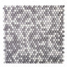Grey Pearl Penny Recycled Glass Mosaic Tile