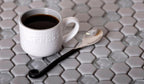 Grey Recycled Glass Hexagon Mosaic Tile | Tile Club