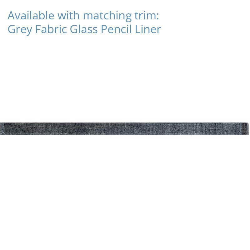 Grey Fabric Glass Subway Mosaic Tile | Tile Club