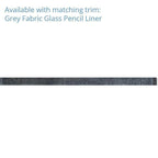Grey Fabric Glass Hexagon Mosaic Tile | Tile Club