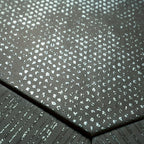 Ink Black Dimension Porcelain Hexagon Tile | Tile Club