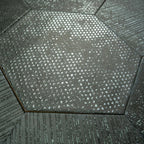 Ink Black Dimension Porcelain Hexagon Tile | Tile Club