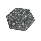Black and White Chic Terrazzo Hex Porcelain Tile | Tile Club
