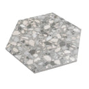 Granite Gray Terrazzo Hex Porcelain Tile | Tile Club