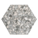 Granite Gray Terrazzo Hex Porcelain Tile | Tile Club