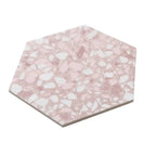 Desert Rose Terrazzo Hex Porcelain Tile | Tile Club