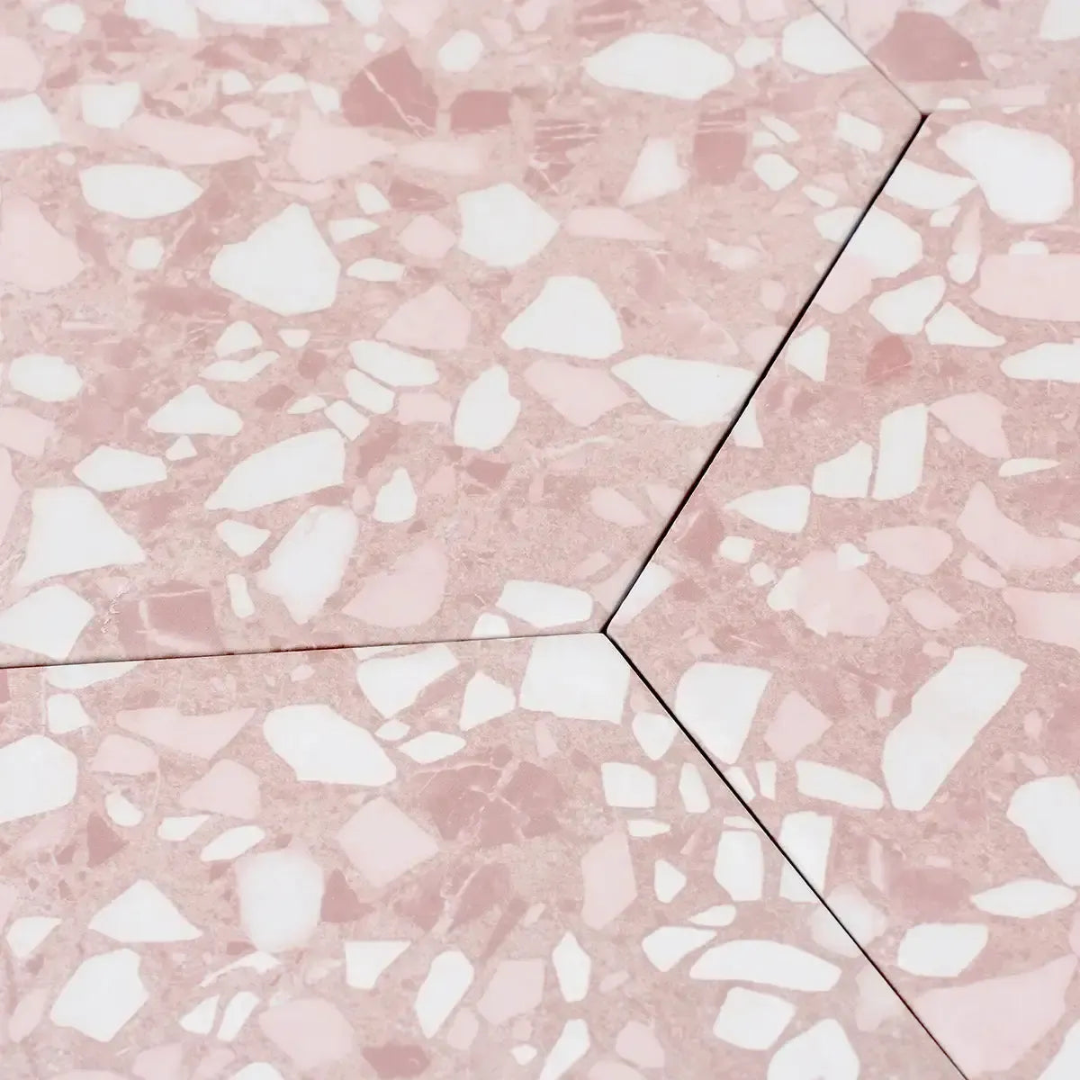 Desert Rose Terrazzo Hex Porcelain Tile | Tile Club