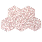 Desert Rose Terrazzo Hex Porcelain Tile | Tile Club