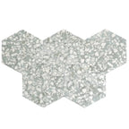 Agave Green Terrazzo Hex Porcelain Tile | Tile Club