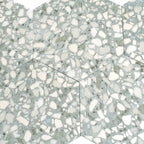 Agave Green Terrazzo Hex Porcelain Tile | Tile Club