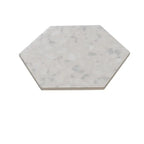 Tundra Snow Terrazzo Hex Porcelain Tile | Tile Club