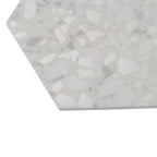 Tundra Snow Terrazzo Hex Porcelain Tile | Tile Club