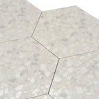 Tundra Snow Terrazzo Hex Porcelain Tile | Tile Club