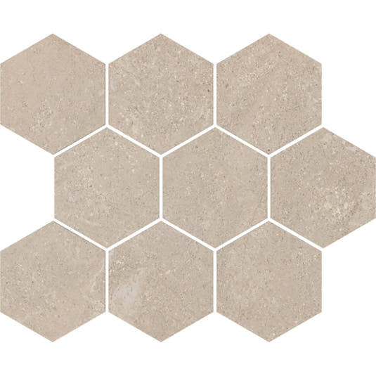 Campbell Beige Hexagon 10x12 | Tile Club