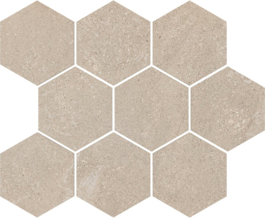 Campbell Beige Hexagon Sample | Tile Club