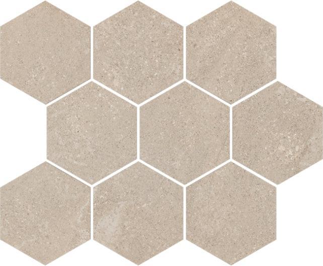 Campbell Beige Hexagon Sample | Tile Club