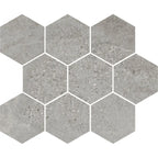 Campbell Gray Hexagon 10x12 | Tile Club