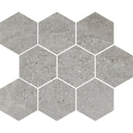 Campbell Gray Hexagon Sample | Tile Club