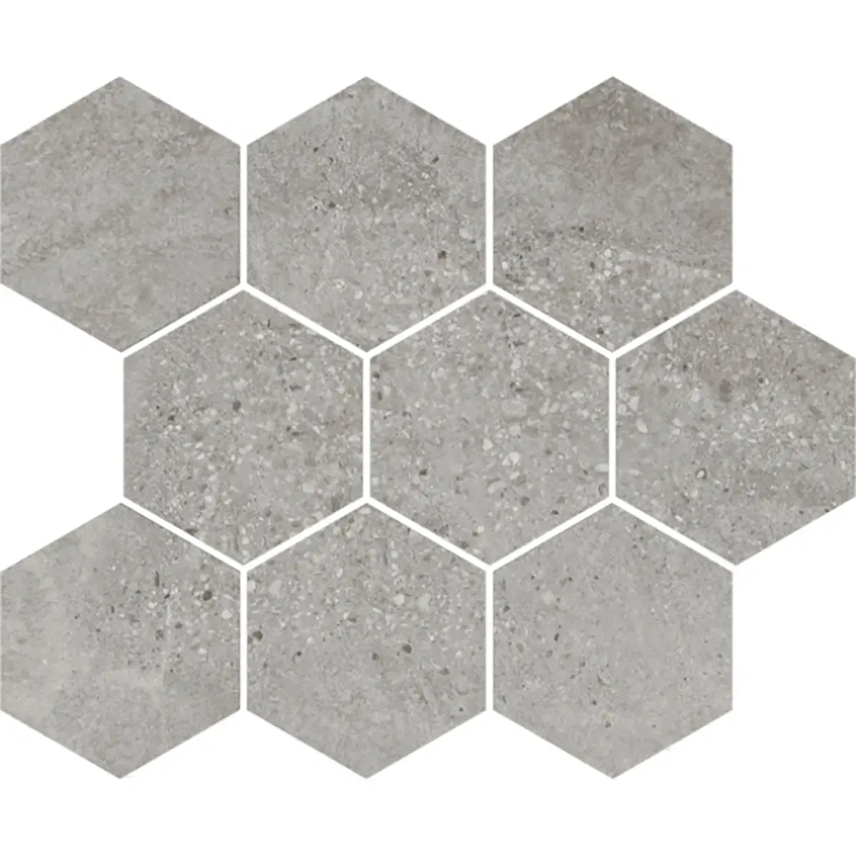 Campbell Gray Hexagon Sample | Tile Club