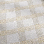 Beige and White Gingham Micro Mosaic Marble Tile | Tile Club