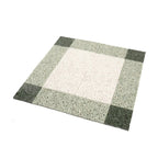 Green and White Gingham Micro Mosaic Marble Tile | Tile Club