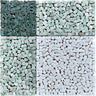 Green and White Gingham Micro Mosaic Marble Tile