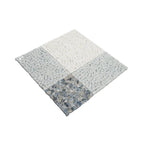 Blue and White Gingham Micro Mosaic Marble Tile | Tile Club
