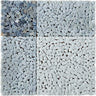 Blue and White Gingham Micro Mosaic Marble Tile