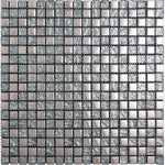 Breeze Silver Glass Mosaic Tile Sample