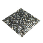 Breeze Gray Glass & Metal Mosaic Tile | Tile Club