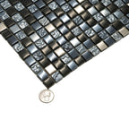 Breeze Gray Glass & Metal Mosaic Tile | Tile Club