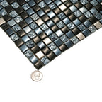 Breeze Gray Glass & Metal Mosaic Tile | Tile Club