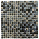 Breeze Gray Glass & Metal Mosaic Tile | Tile Club