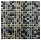 Breeze Gray Glass & Metal Mosaic Tile | Tile Club