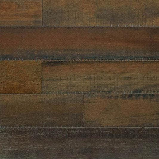Hand Scraped Brown Mahogany Solid Wood Sample