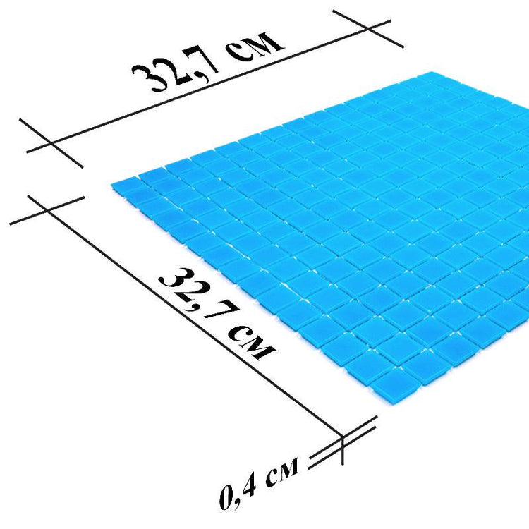 Hawaiian Blue Squares Glass Pool Tile | Tile Club