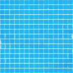 Hawaiian Blue Squares Glass Pool Tile