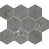 Hoover Graphite Marble 10x12 Porcelain Hexagon Mosaic Tile Sample