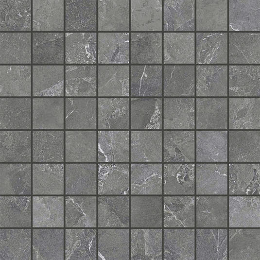 Hoover Graphite Marble 12x12 Porcelain Mosaic Tile | Tile Club