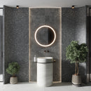 Hoover Graphite Marble 12x12 Porcelain Mosaic Tile | Tile Club