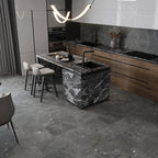 Hoover Graphite Marble 12x24 Porcelain Tile | Tile Club