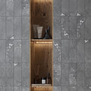 Hoover Graphite Marble 4x12 Porcelain Tile | Tile Club