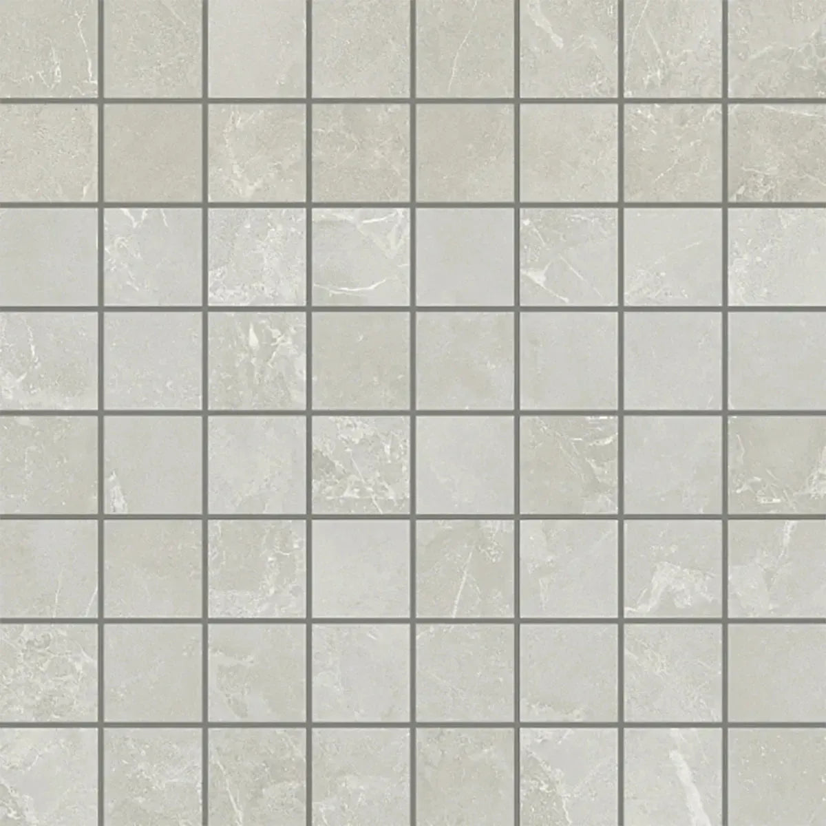 Hoover Gray Marble 12x12 Porcelain Mosaic Tile Sample