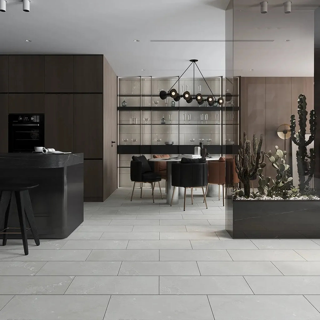 Hoover Gray Marble 12x24 Porcelain Tile | Tile Club