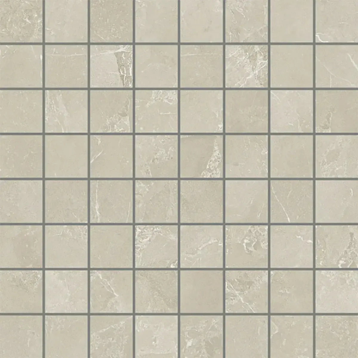 Hoover Ivory Marble 12x12 Porcelain Mosaic Tile Sample