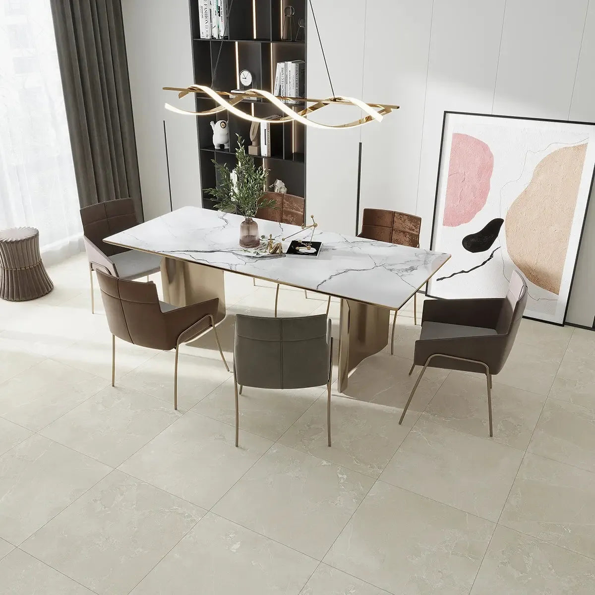 Hoover Ivory Marble 24x24 Porcelain Tile | Tile Club