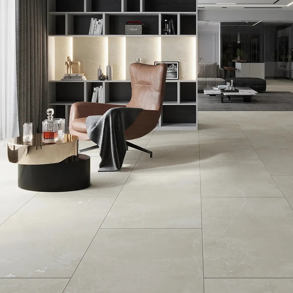 Hoover Ivory Marble 24x48 Porcelain Tile Commercial Flooring